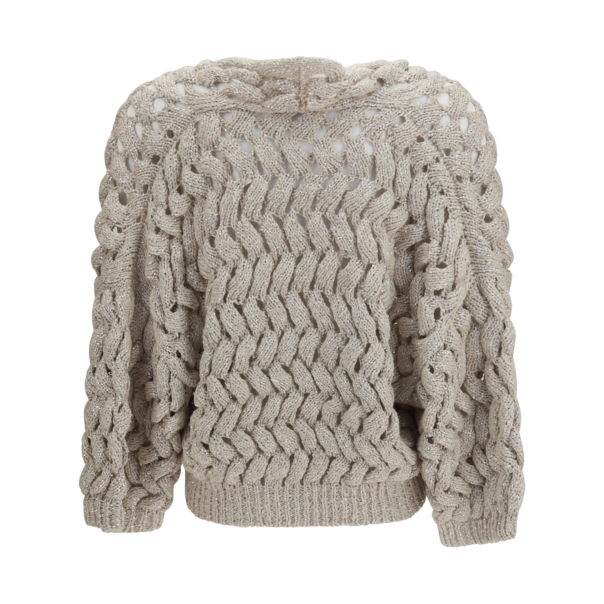 Openwork sequin Cardigan