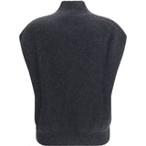 Sleeveless Wool Sweater with sequins