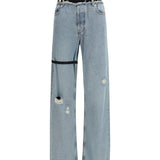 High-waisted Jeans with elastic
