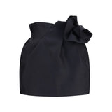 Wool and silk Mini Skirt with floral details