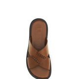Flex cross leather Slide Sandals