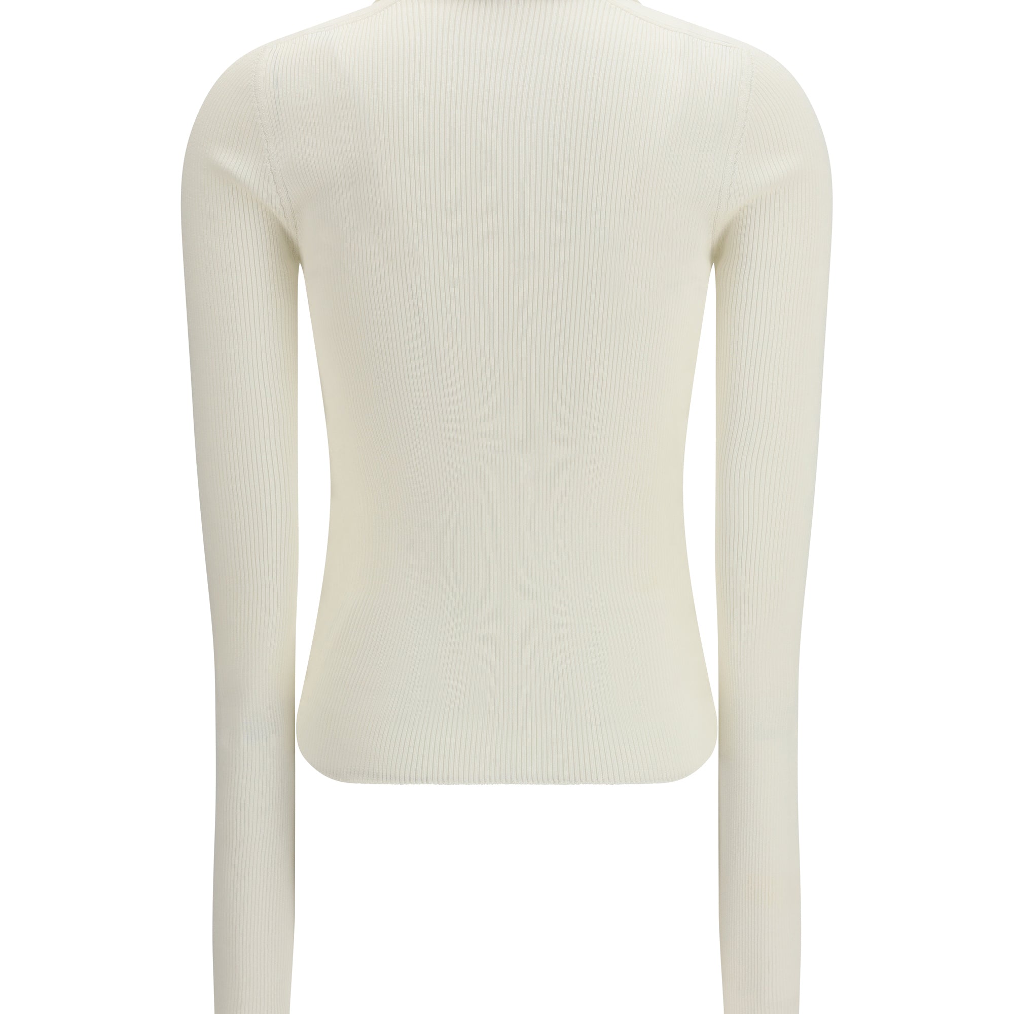 Long-sleeve silk Polo