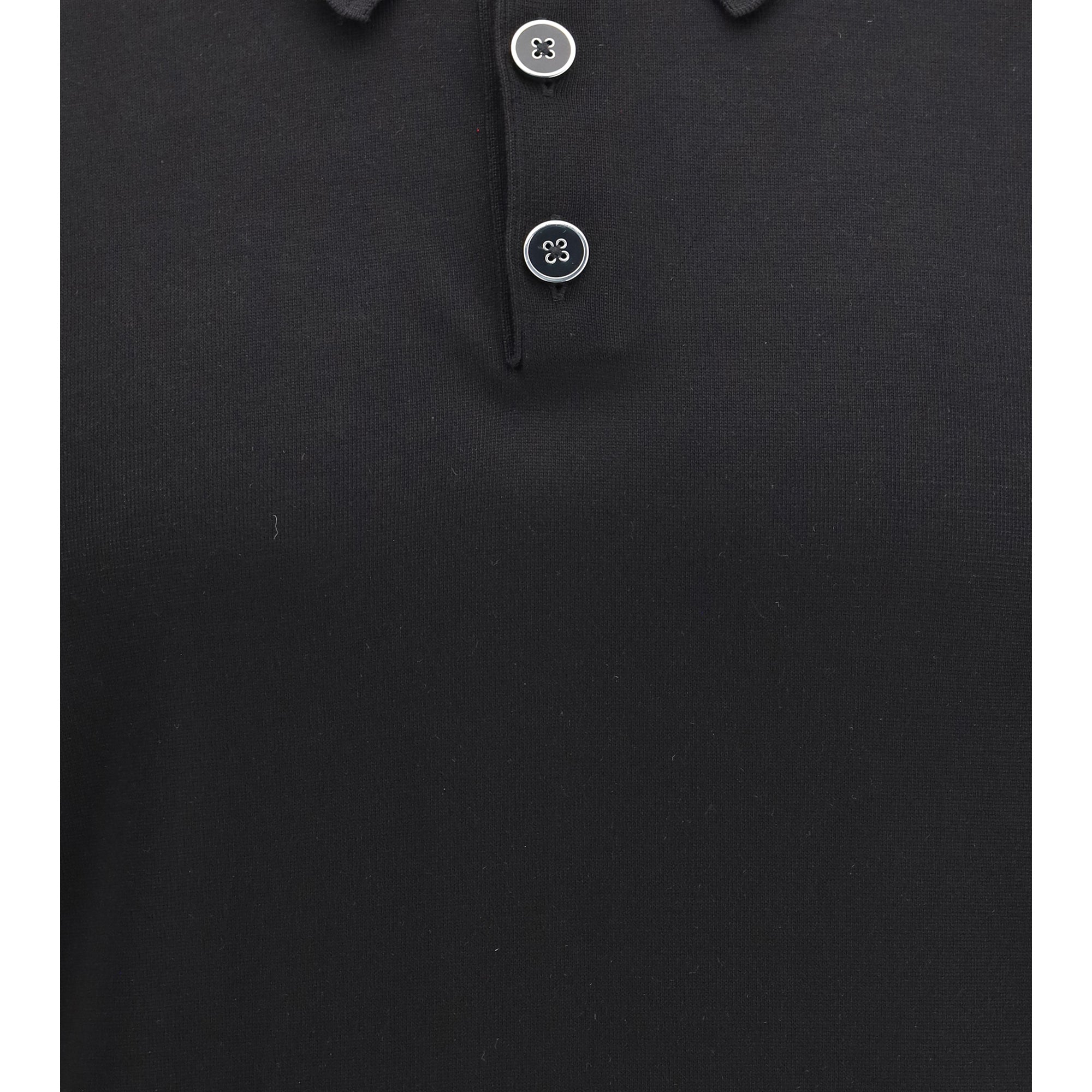 Silk Polo with collar and short sleeves
