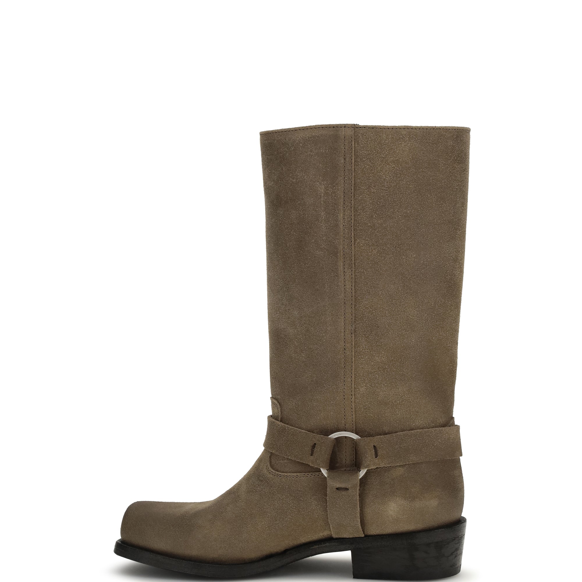 Suede biker Boots