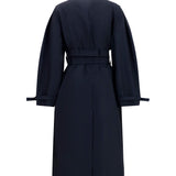 Double-breasted cotton Trench Coat with double belt