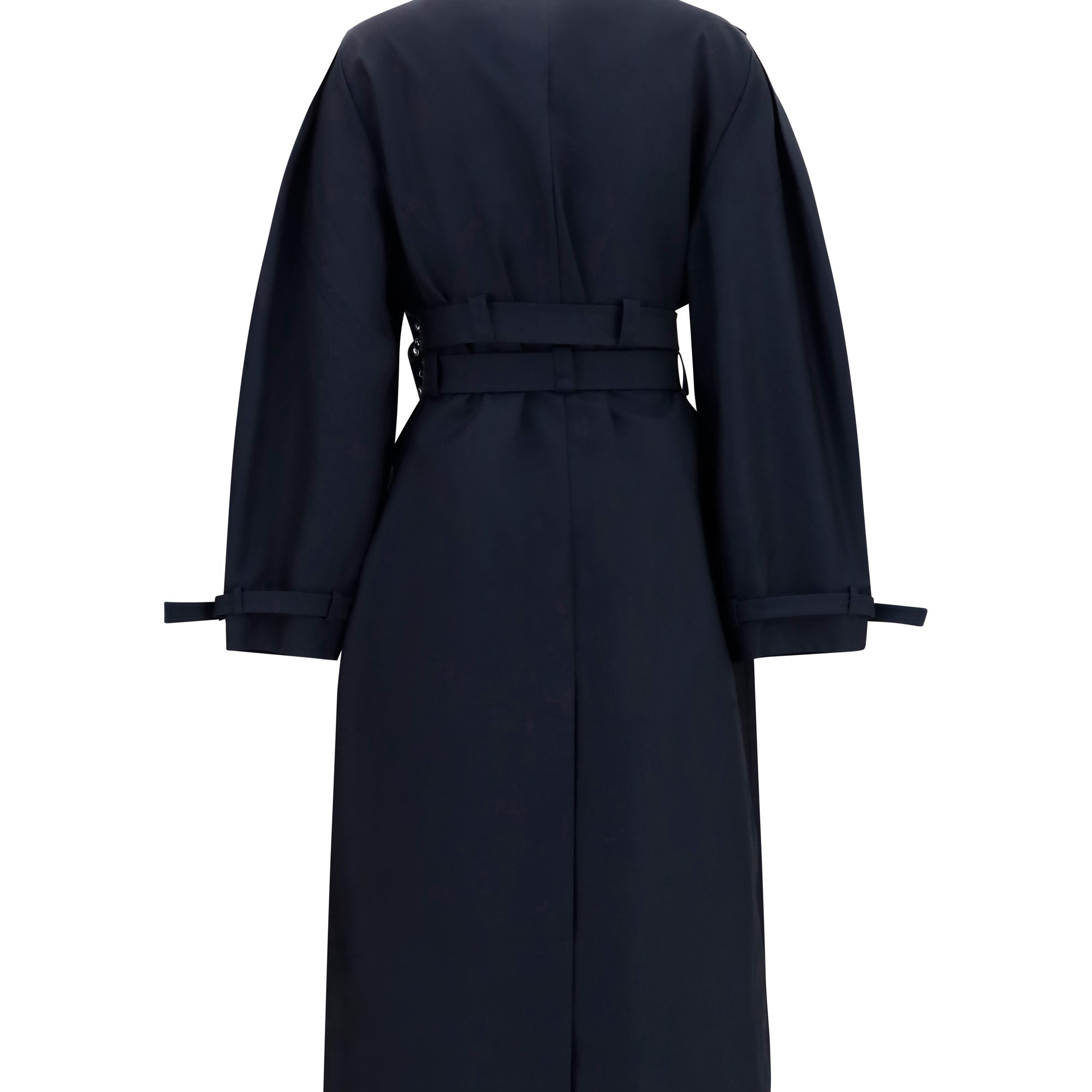 Double-breasted cotton Trench Coat with double belt