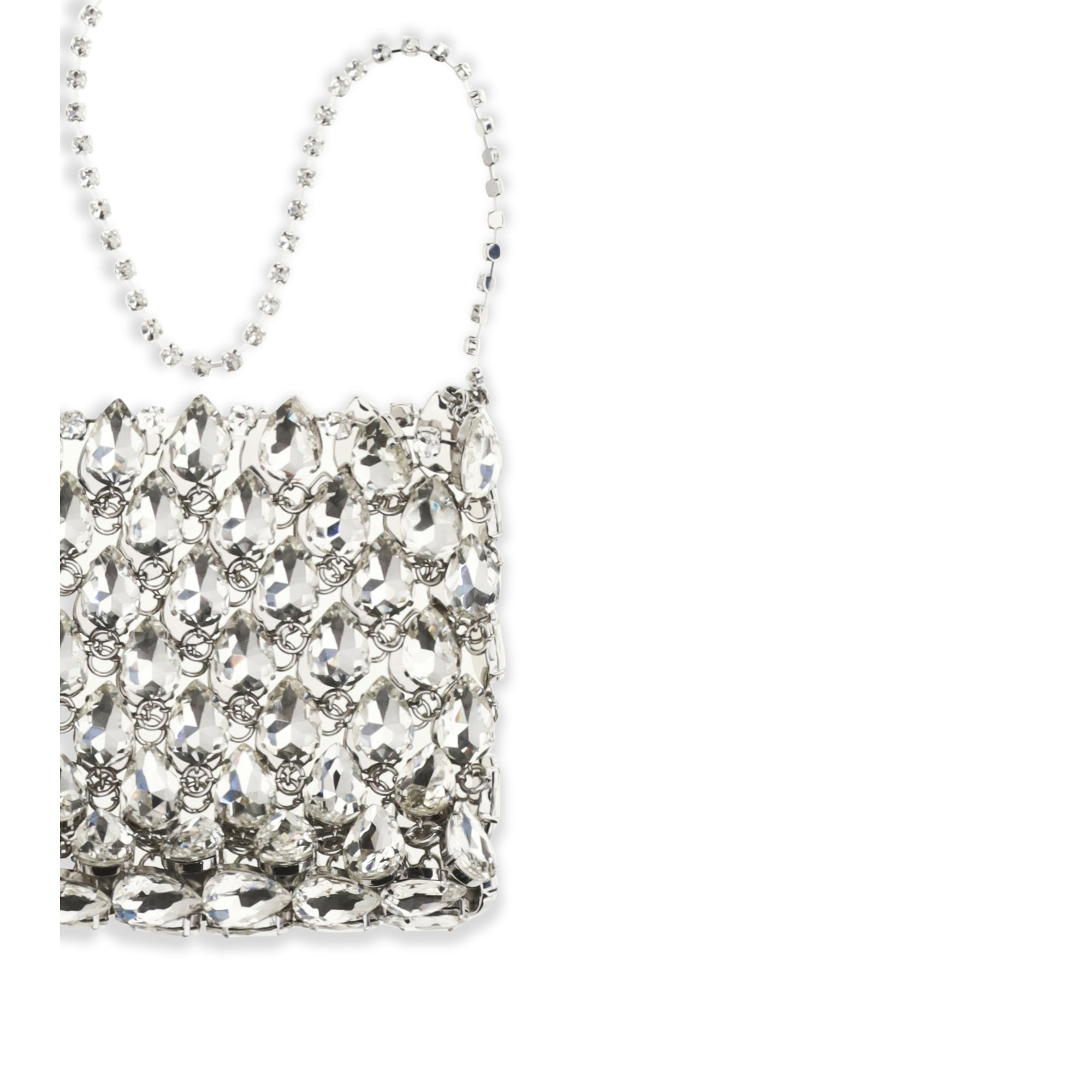 Crystal mesh Pouch