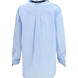 Shirt with elasticated collar