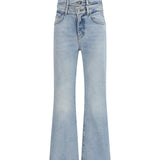 Flared Jeans with triple-layer waist detail