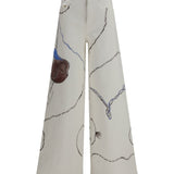 Palazzo Long painted Jeans in regular fit