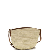 Eclipse raffia and calfskin Shoulder Bag Loewe x Paula’s Ibiza