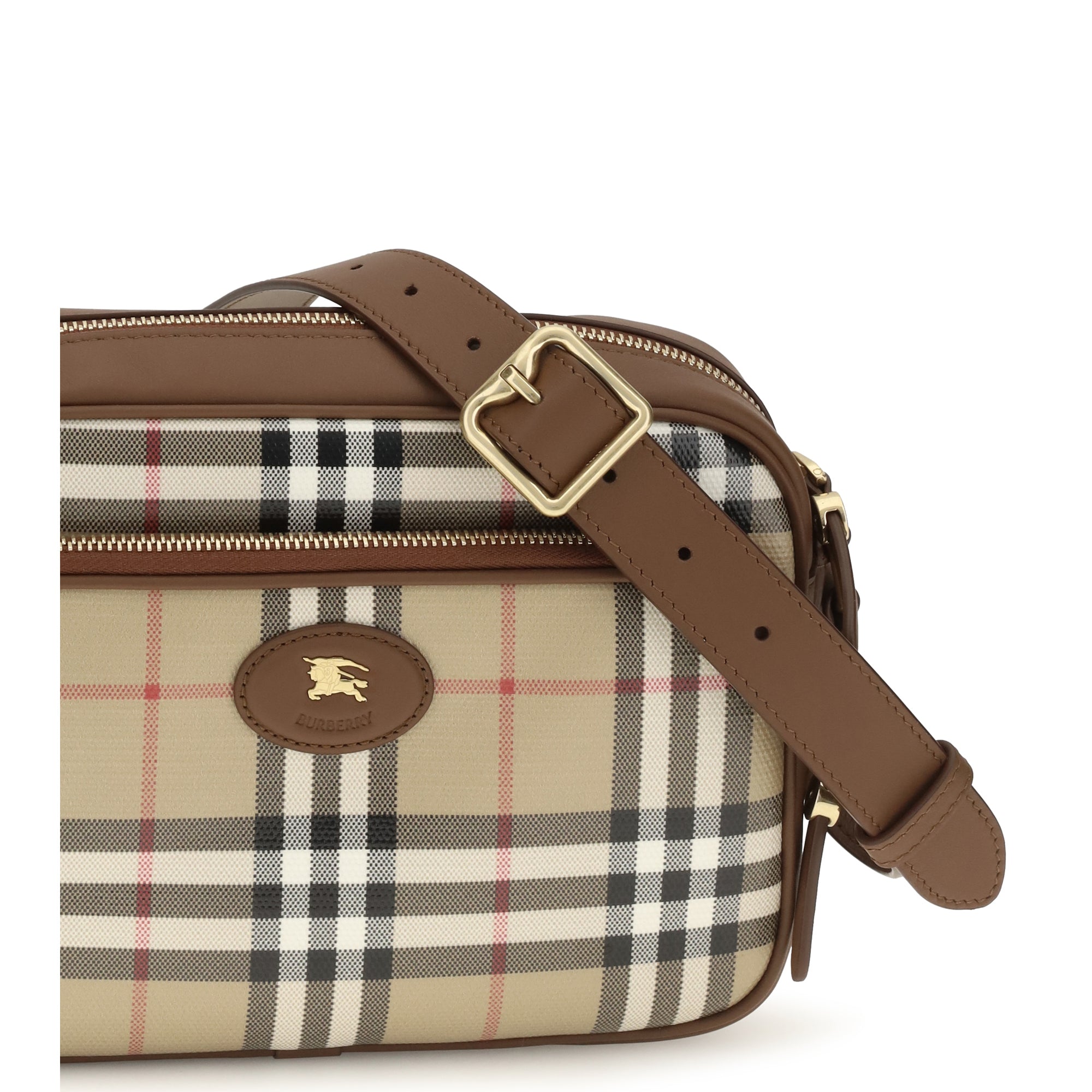 Check front pocket Shoulder Bag