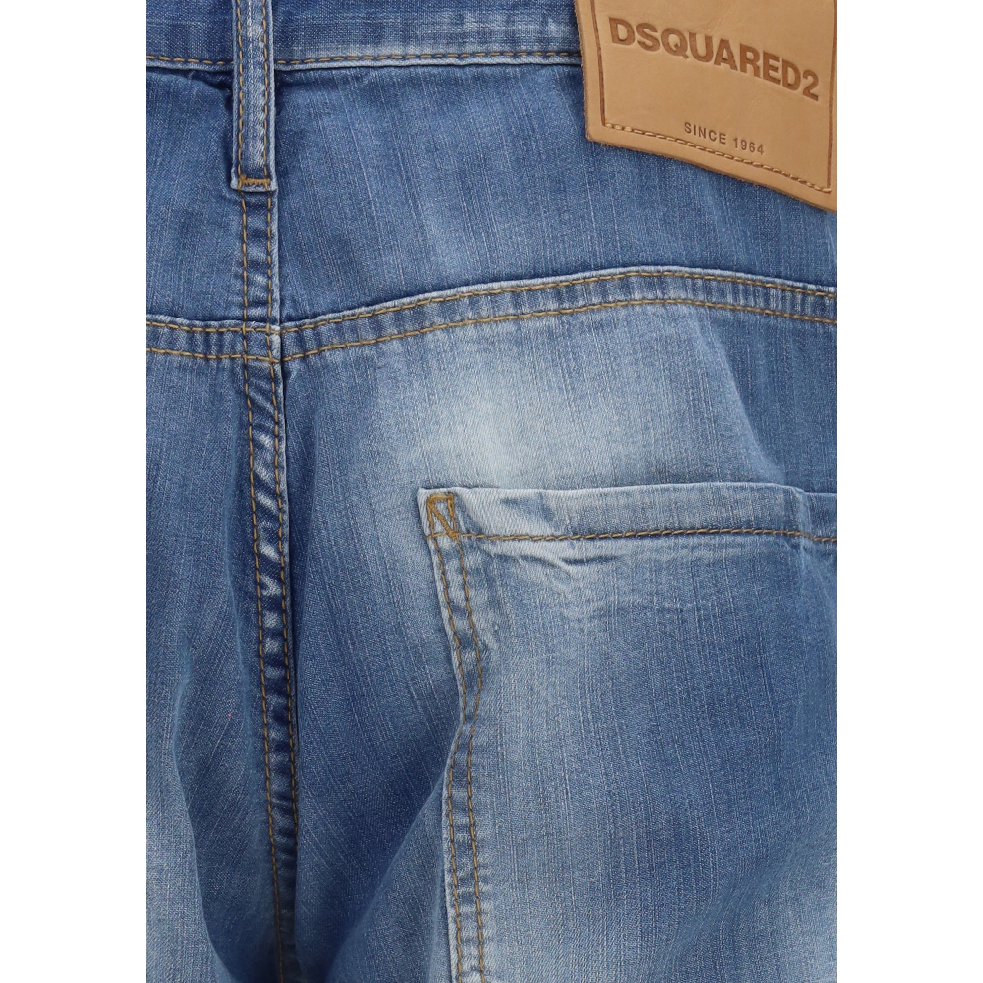 Cotton Jeans with logo application