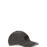 Baseball Cap in embroidered denim
