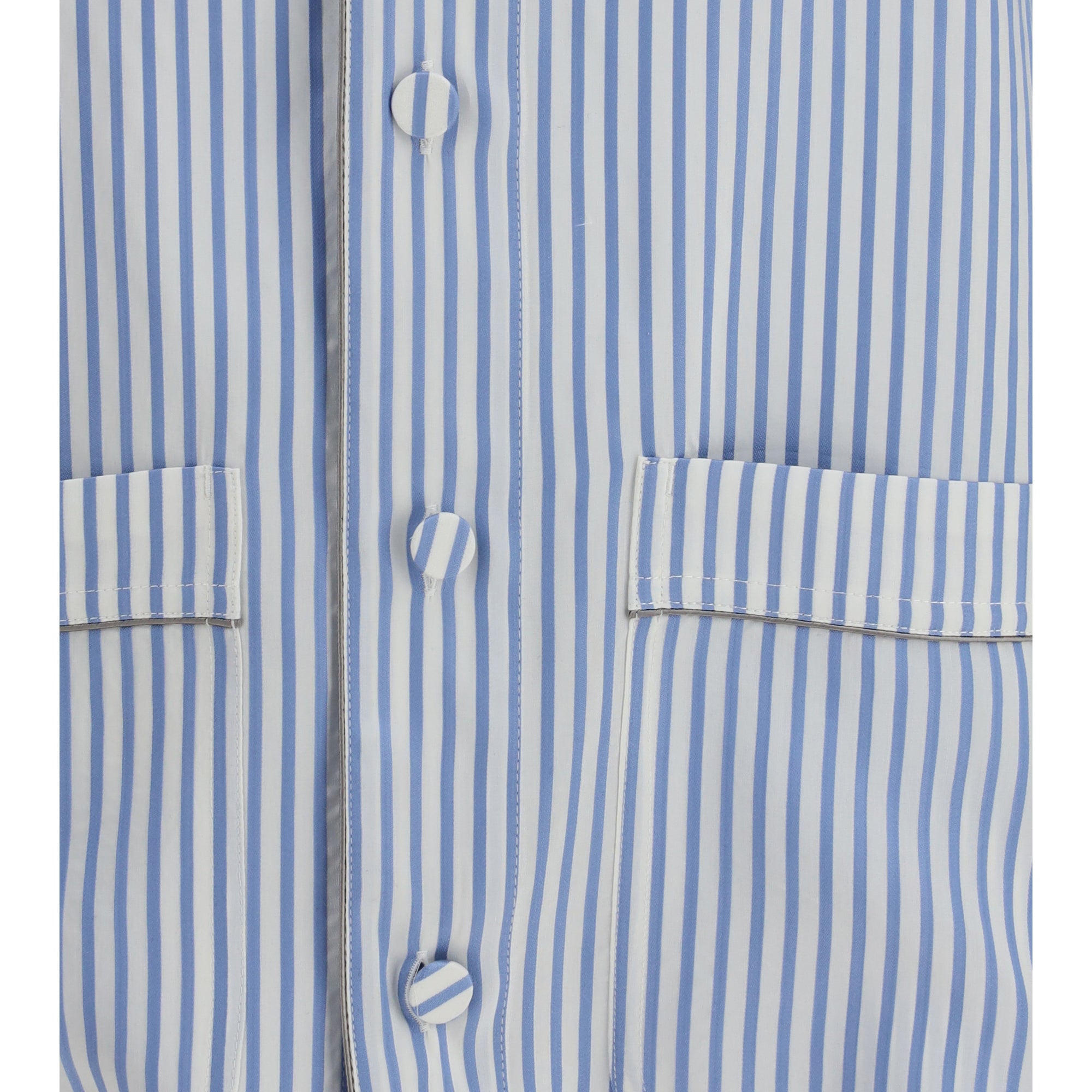 Striped Silk PJ Shirt