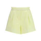 Les Fleurs embroidery cotton poplin Shorts
