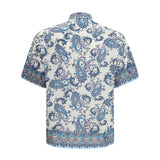 Cotton Shirt with floral and paisley motif