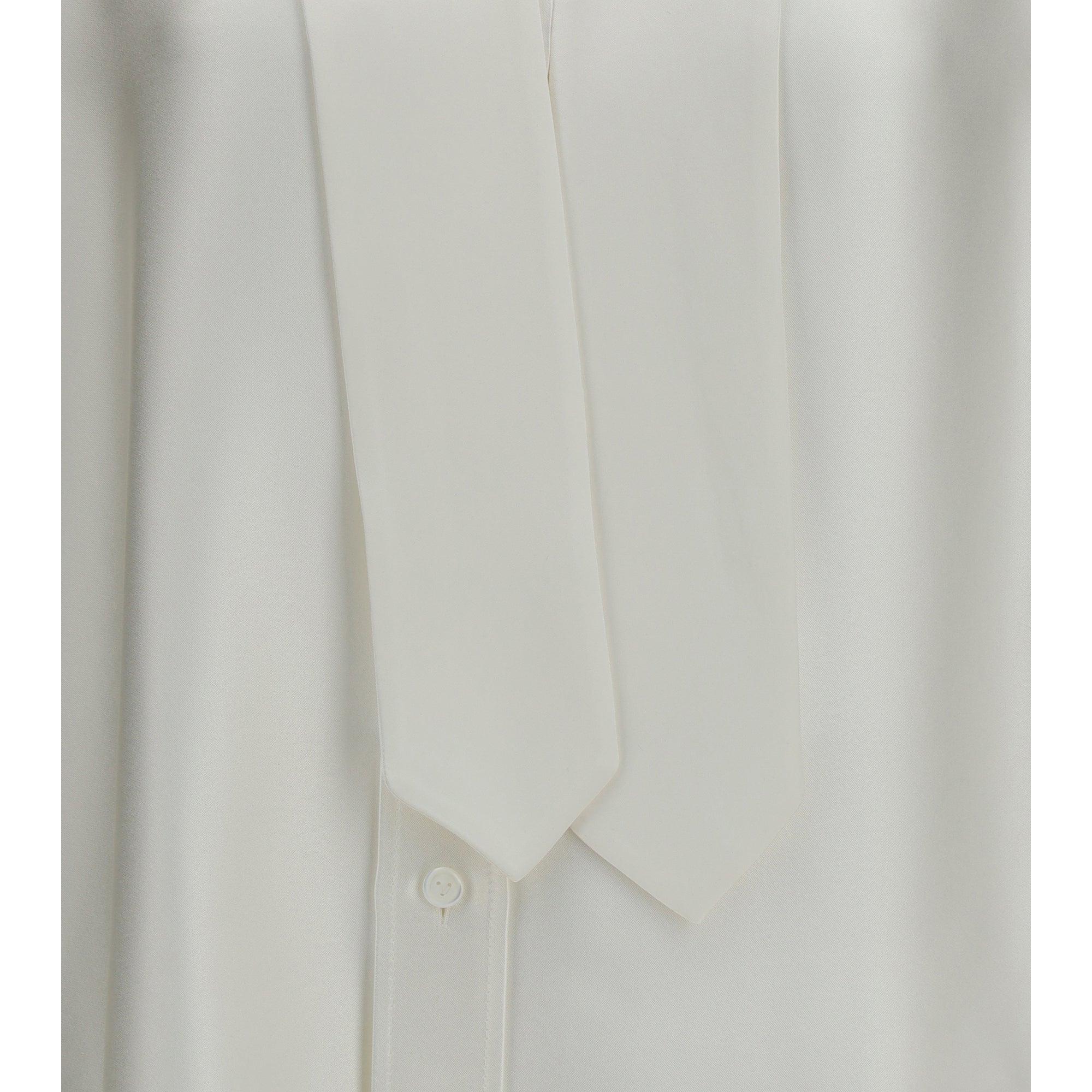 Oversized fluid silk satin Shirt