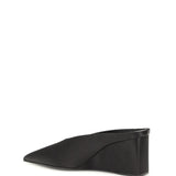 Satin wedge Mules