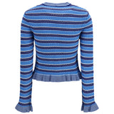 Striped cotton Cardigan