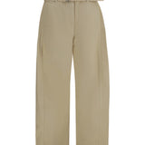 Wide-leg denim Pants with belt
