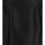 Short taffeta Dress with collar