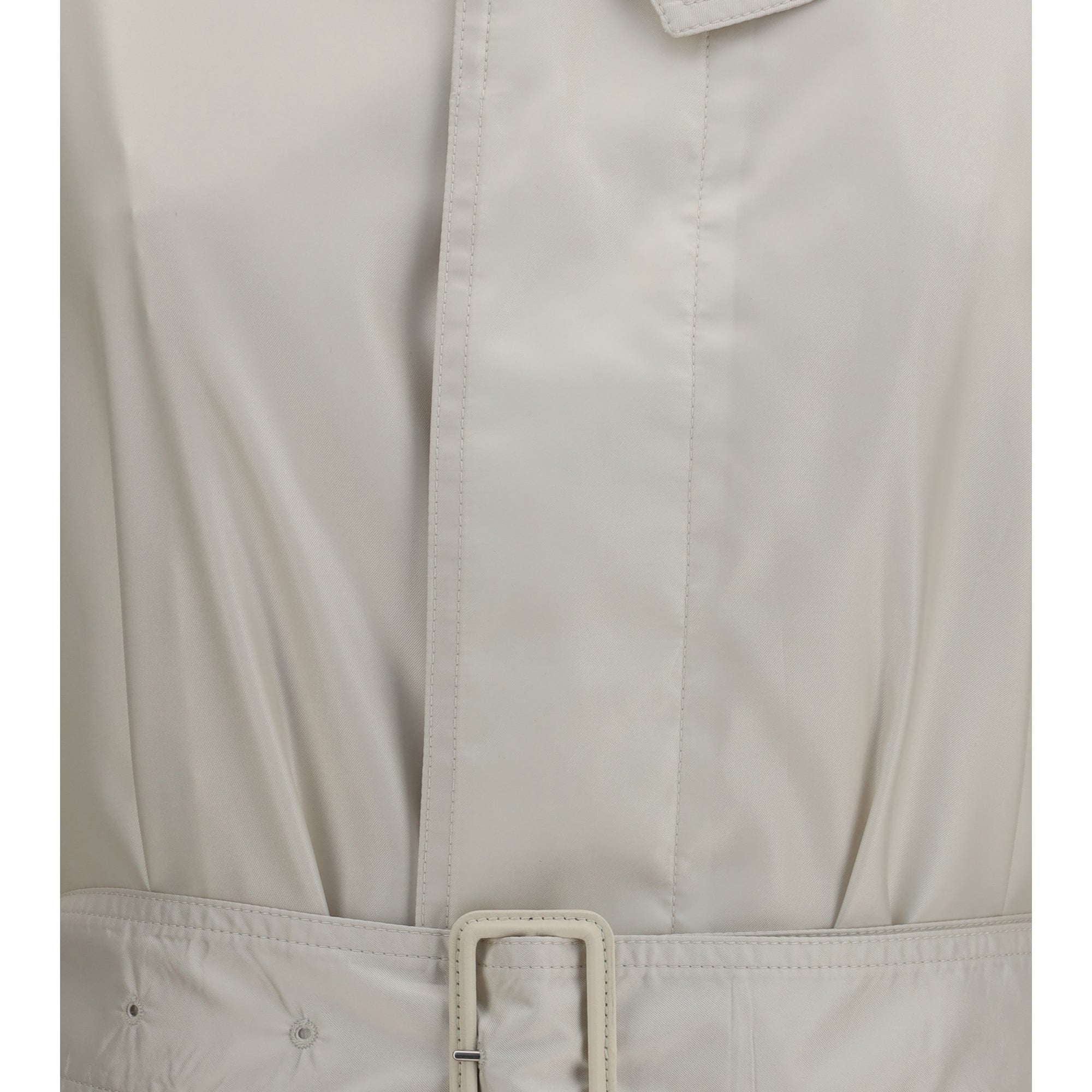 Belted cotton twill Trench coat