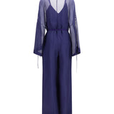 Viscose and silk gauze Jumpsuit