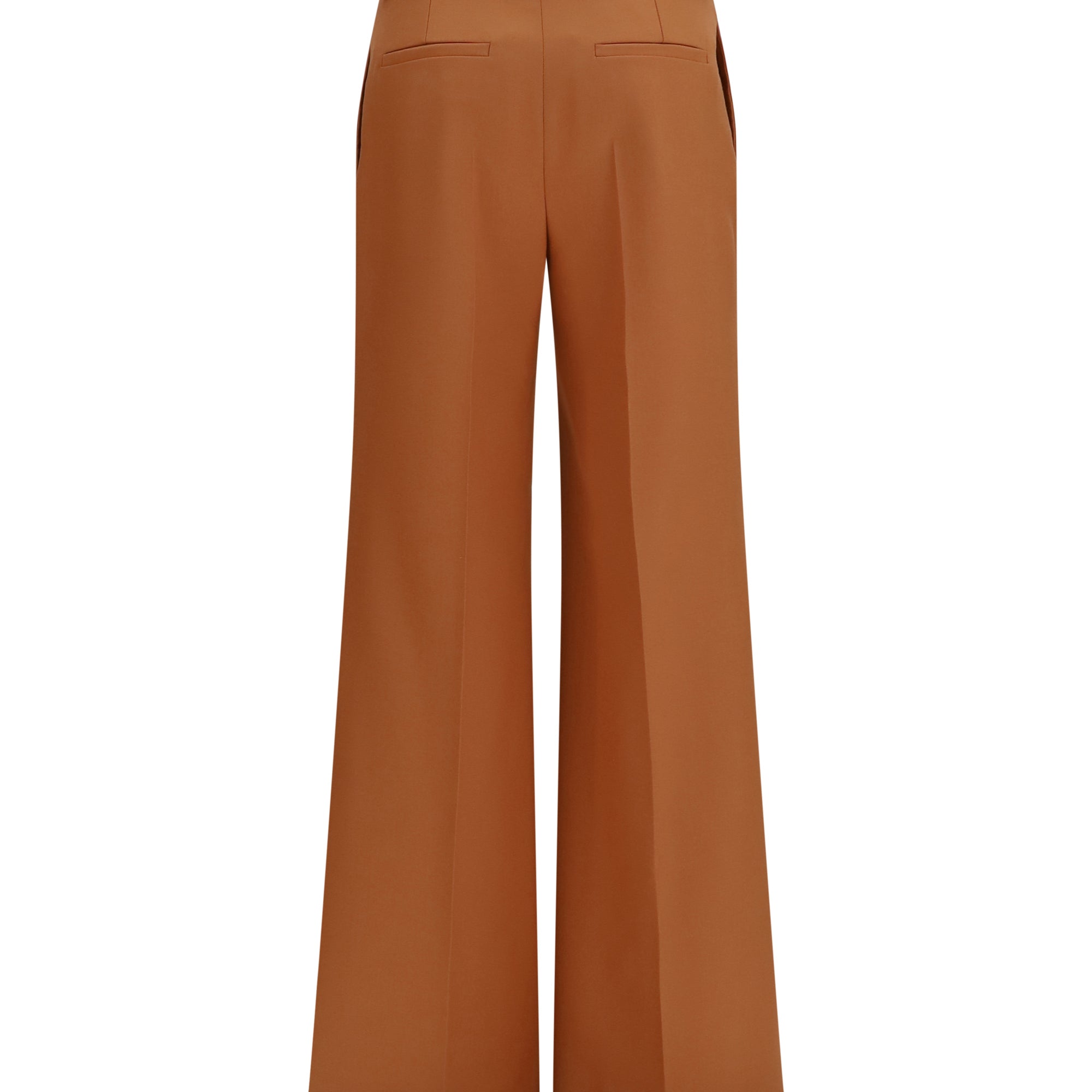 High-waisted flared cotton Pants