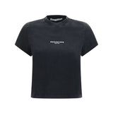 Short-sleeve T-shirt with central logo print