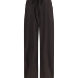 Barrel Leg Pants with drawstring in silk