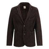 Single-breasted Jacket in suede