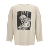 Angry fan mail oversized graphic Sweatshirt