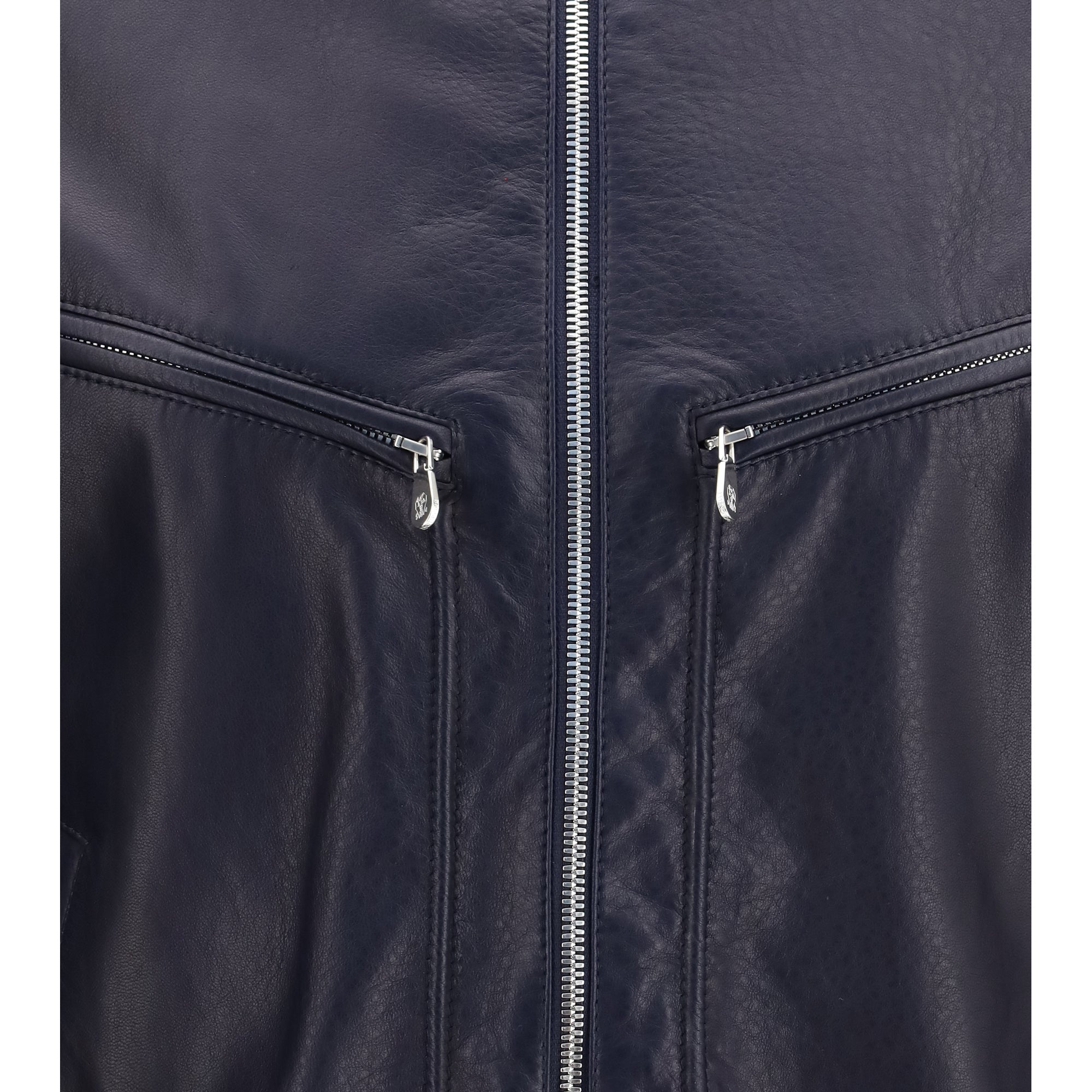 Leather and knit Jacket