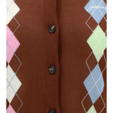 Diamond-pattern Cardigan