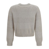 Long-sleeve crewneck cotton Sweater