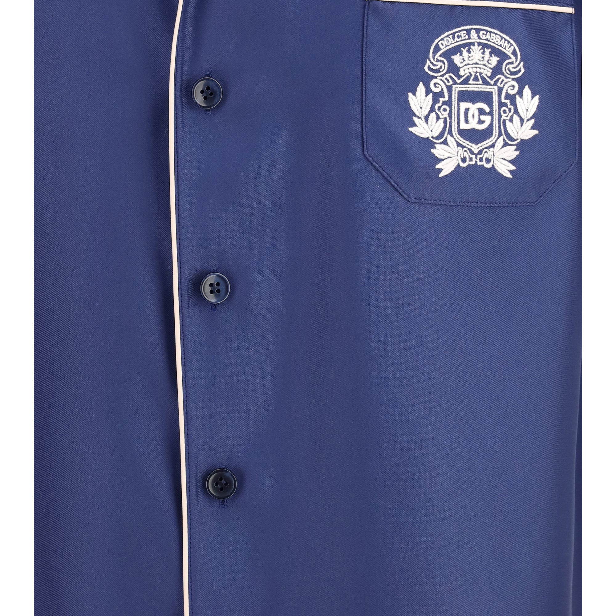 Hawaii piping-embroidered Shirt