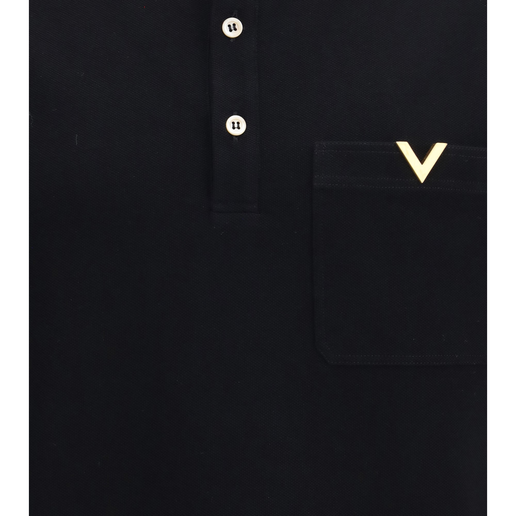 Polo with contrast trims
