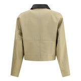 Cropped Cotton and Wool Caban