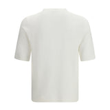 Linen and cotton knit T-shirt