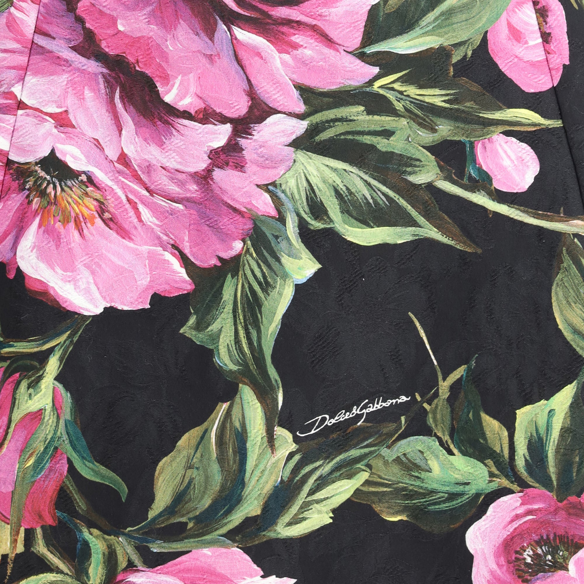 Peony print mini Dress