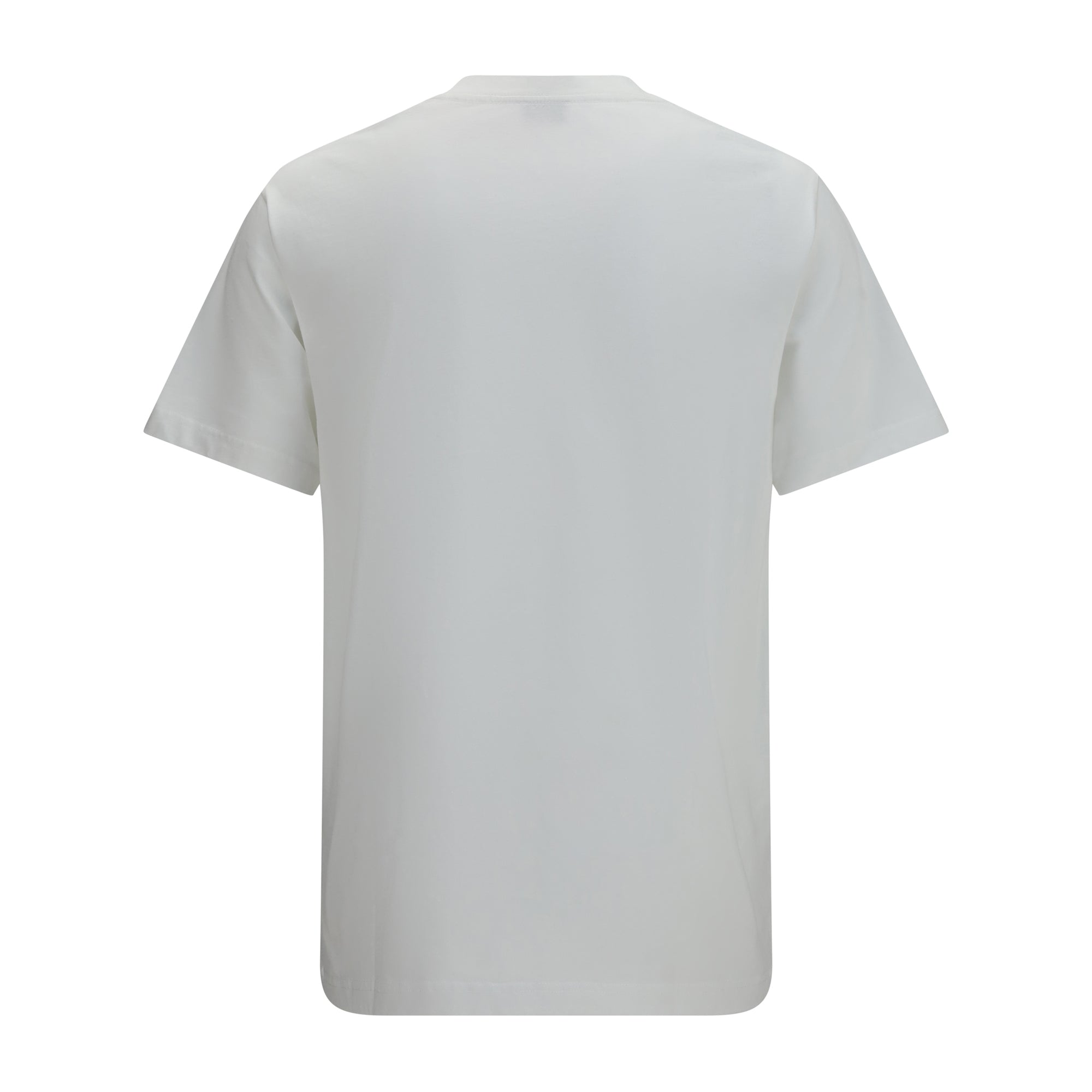 Embroidered signature cotton T-shirt