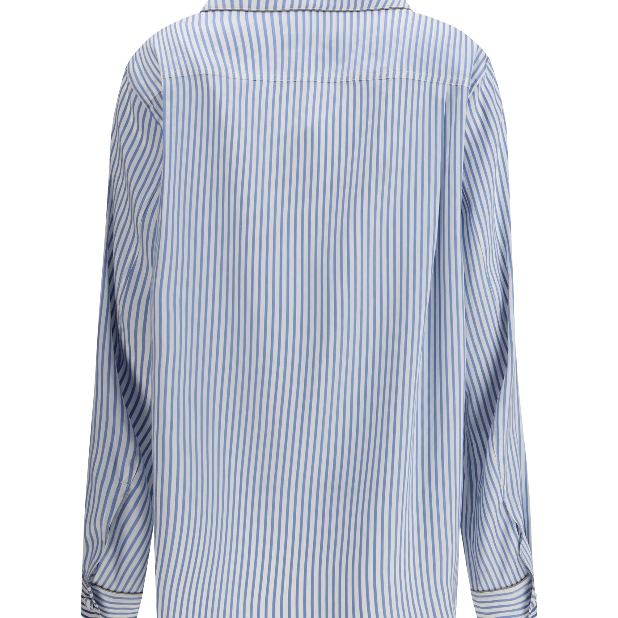 Striped Silk PJ Shirt