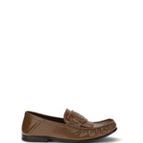 Leather Loafers with tassels and foldable heel
