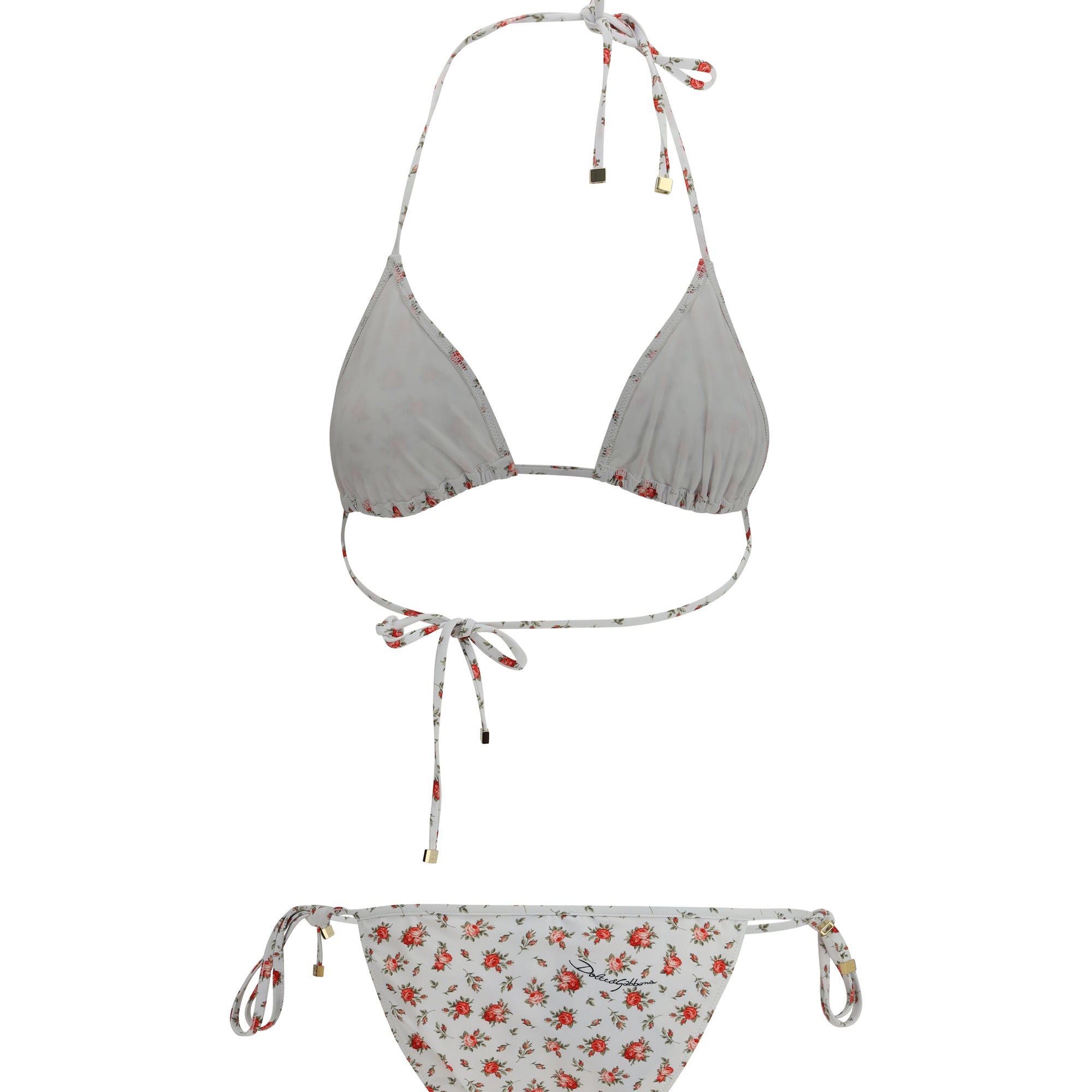 Triangle Bikini with Roselline print