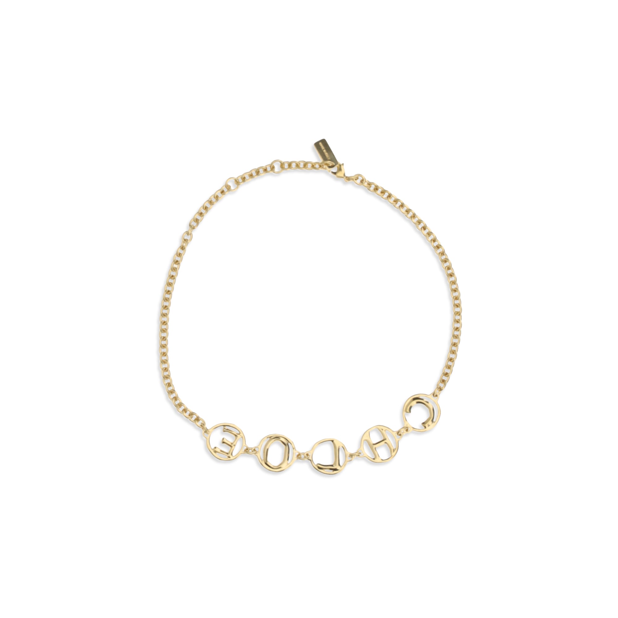 Script choker Necklace