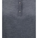 Miles long-sleeve fine-knit Polo