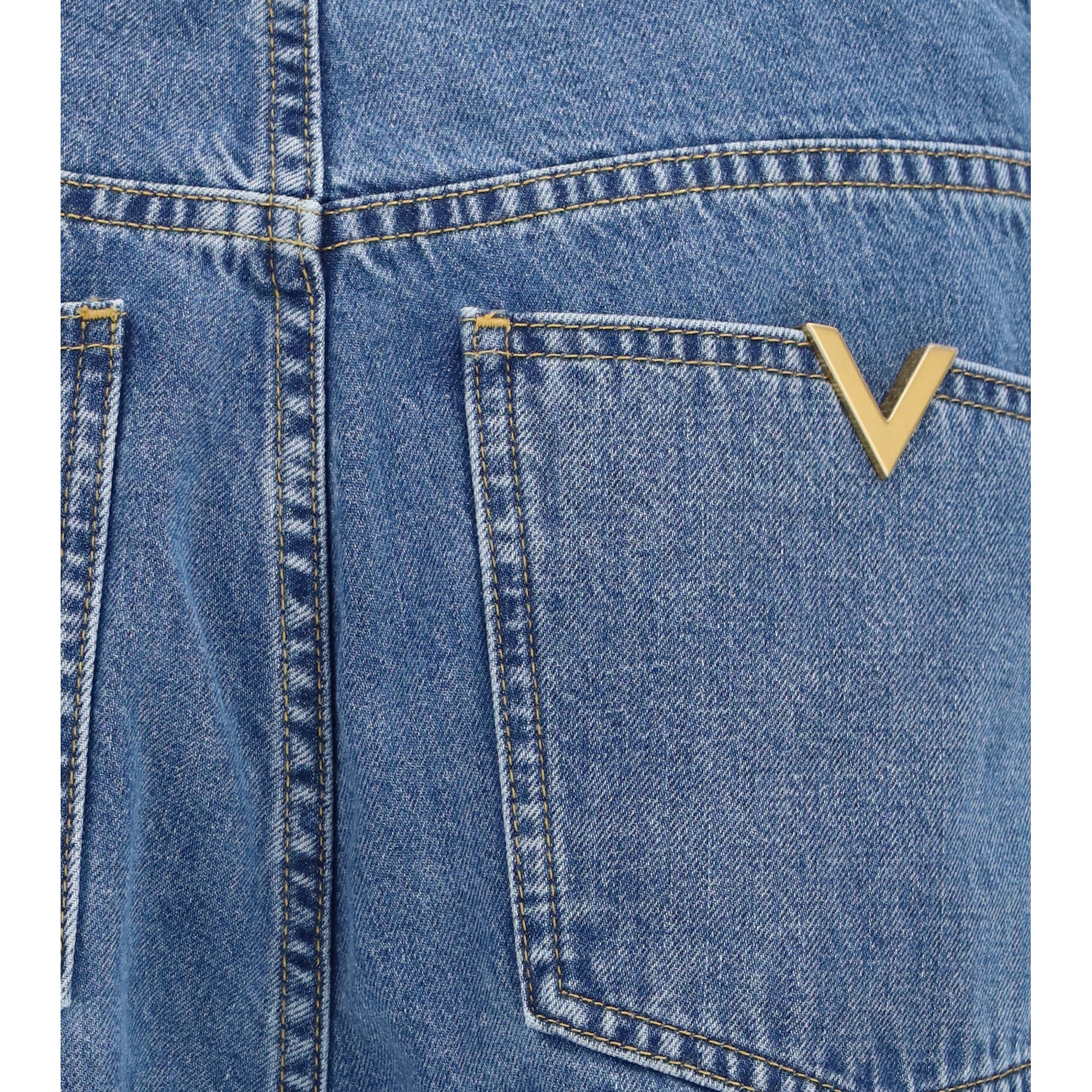 Straight-leg denim Jeans