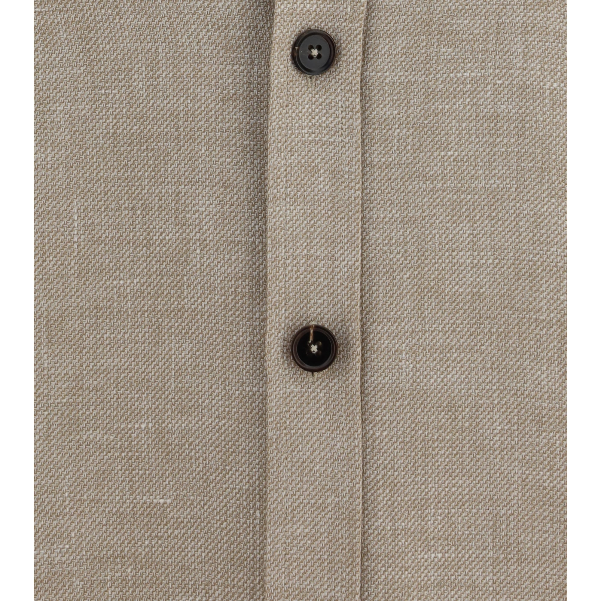 Crossover Overshirt in a linen, wool and silk blend