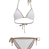 Check Detail Triangle Bikini